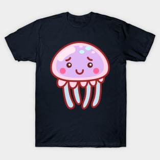 Shy Cotton Candy Jellyfish Minimal T-Shirt